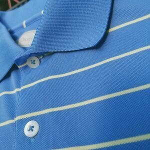 Donald Ross Golf Shirt Mens Large  Pine Canyon Flagstaff Arizona  Blue Yellow